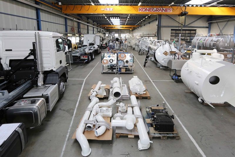 KOKS Group DOT vacuum truck builder factory in Alkmaar